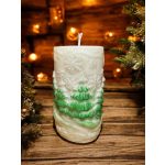 Mikulás szarvason illatgyertya